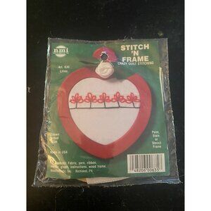 NMI Stich N' Frame Crazy Quilt Stitching Cross Stitch Kit Lillies 635 USA